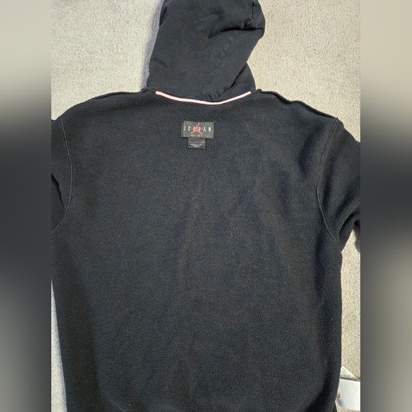 Jordan Black Hoodie with Red Jumpman Logo - Picture 9 of 9